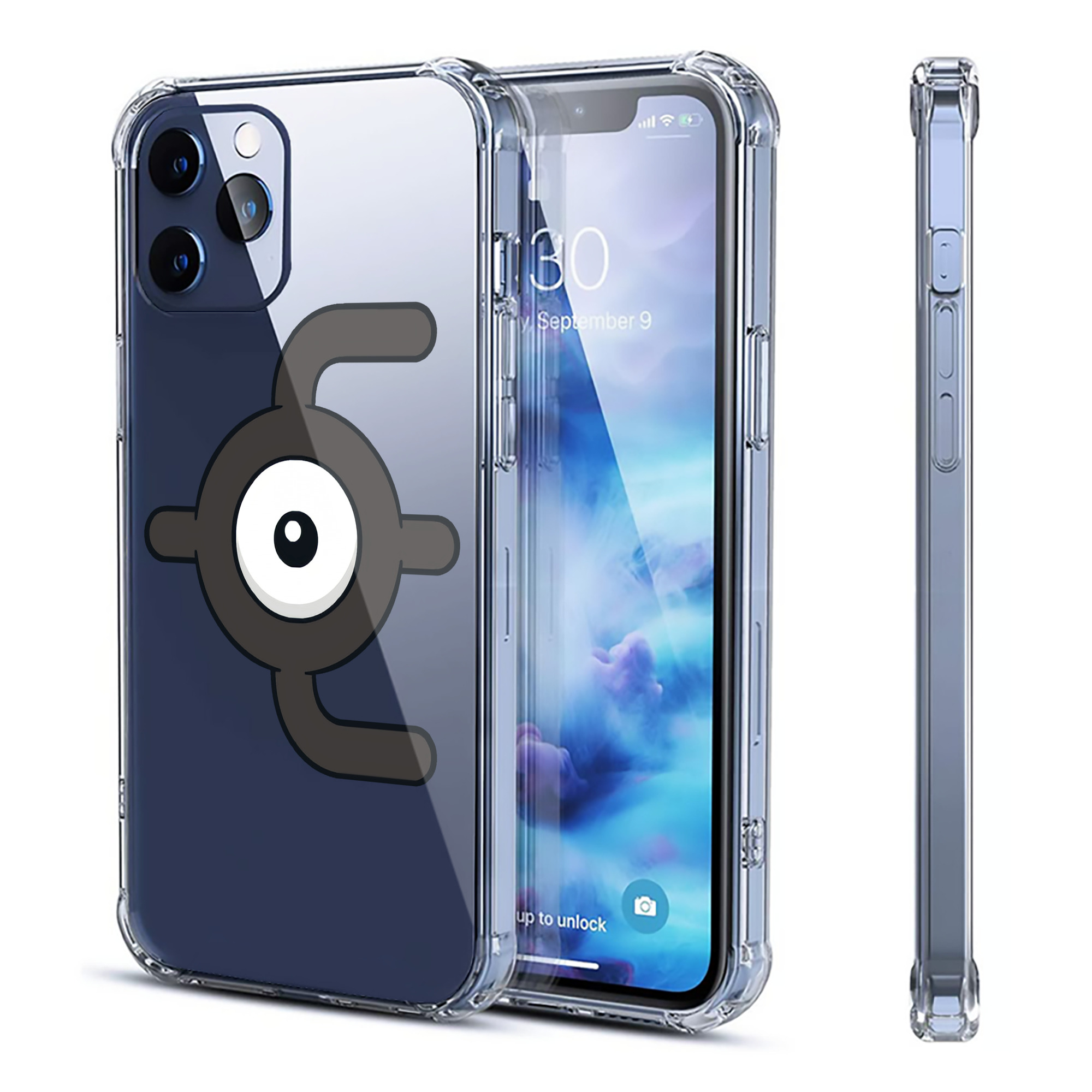（画像用） ポケットモンスター Pokémon 【iPhone 12シリーズ対応】透明スマホケース（クリアソフトケース）